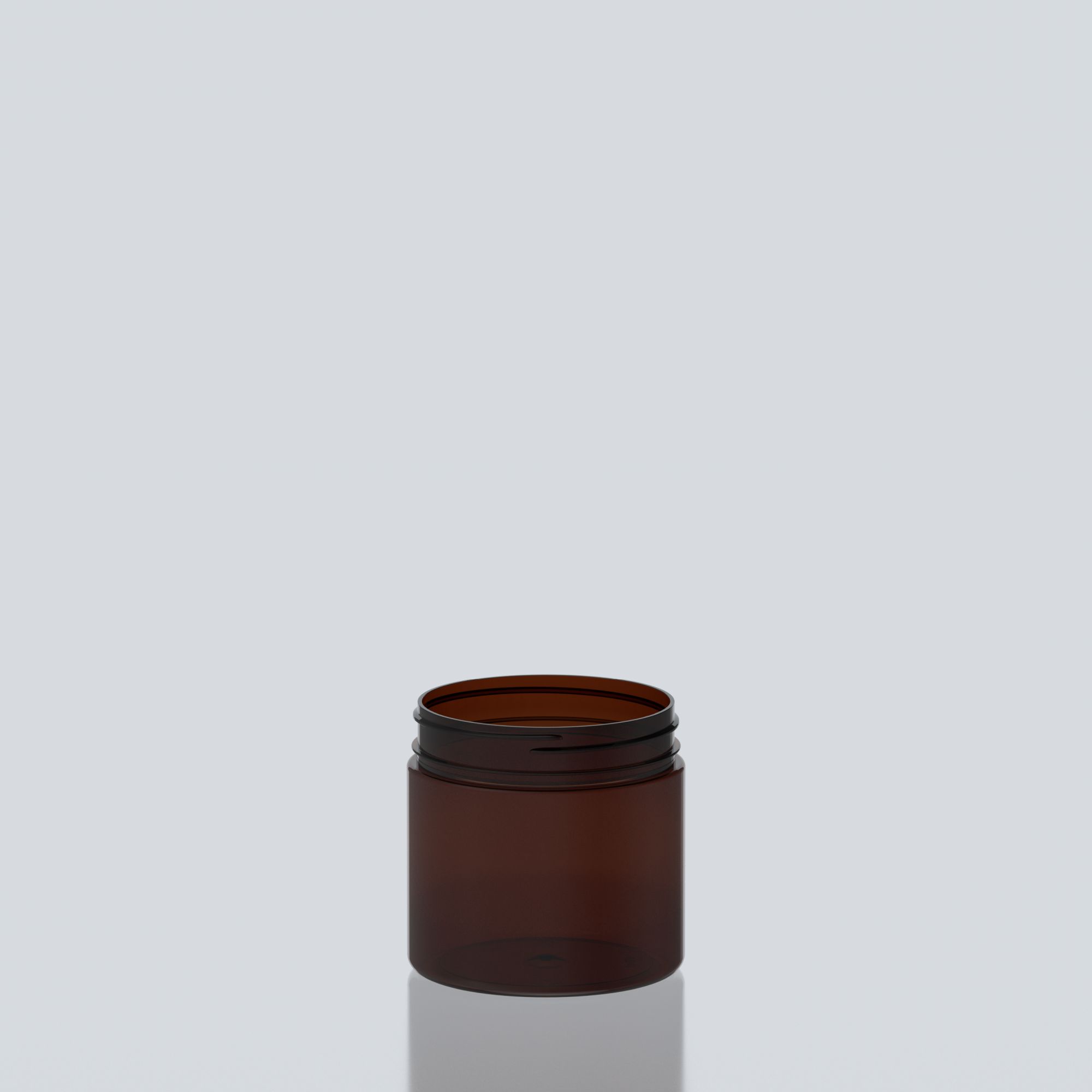 600ml Cylindrical PET Jar - 100SP400 - Amber
