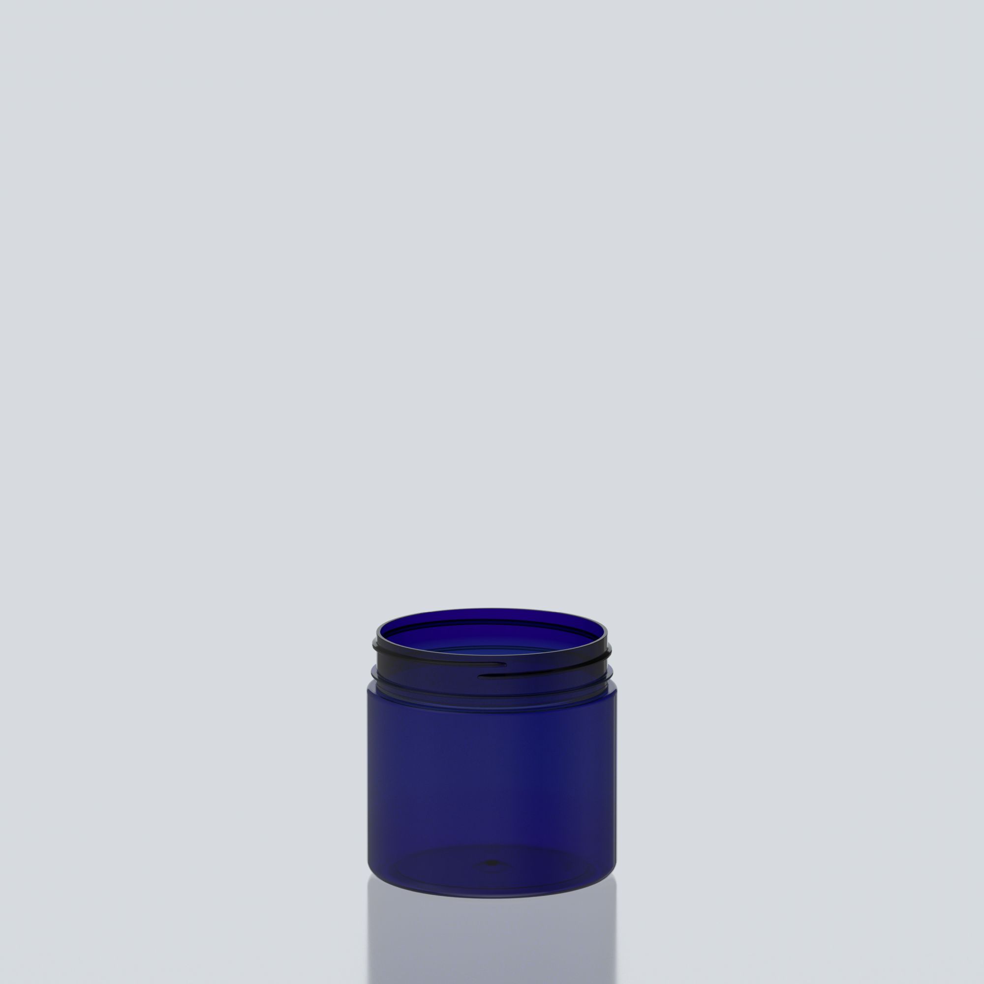 600ml Cylindrical PET Jar - 100SP400 - Blue