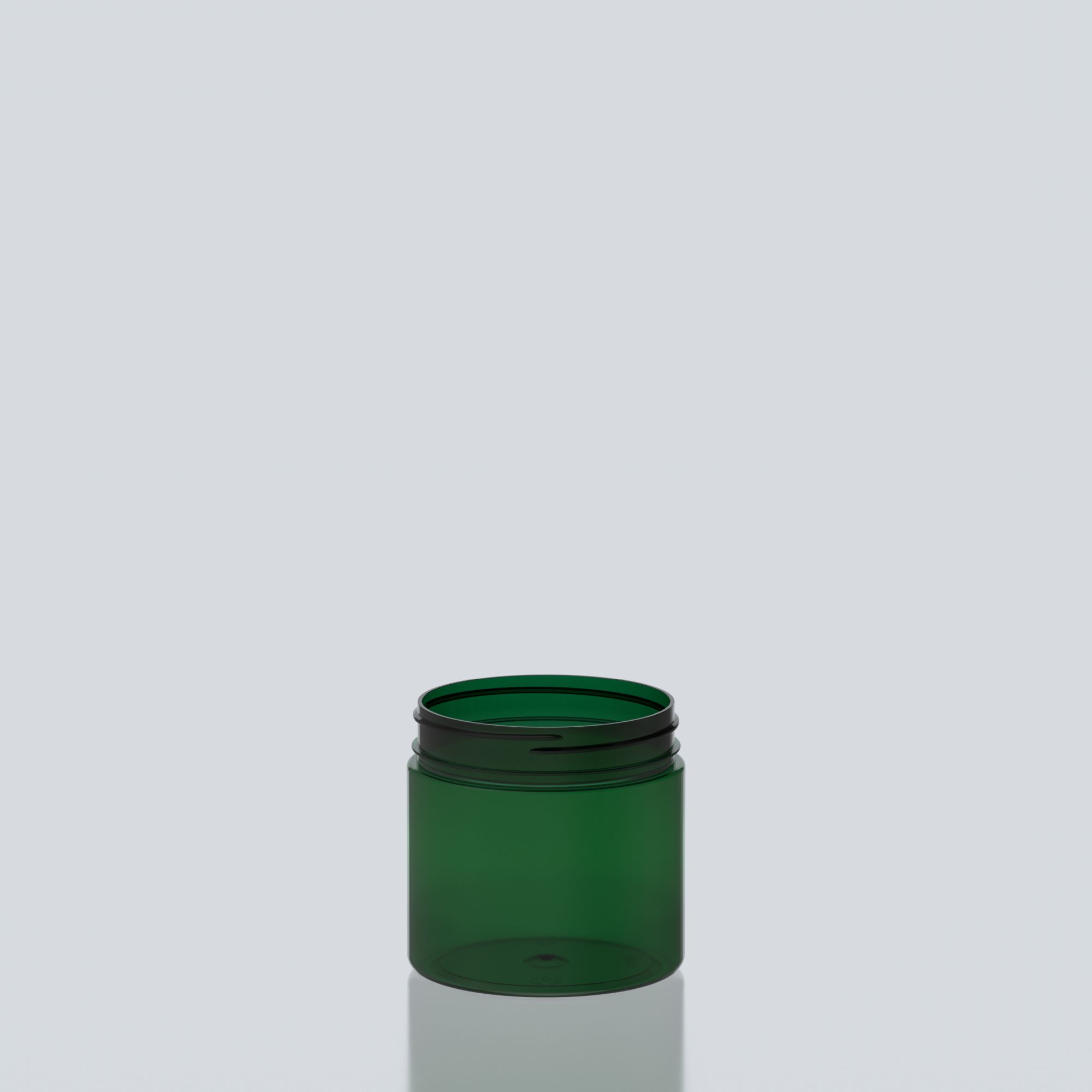 600ml Cylindrical PET Jar - 100SP400 - Green