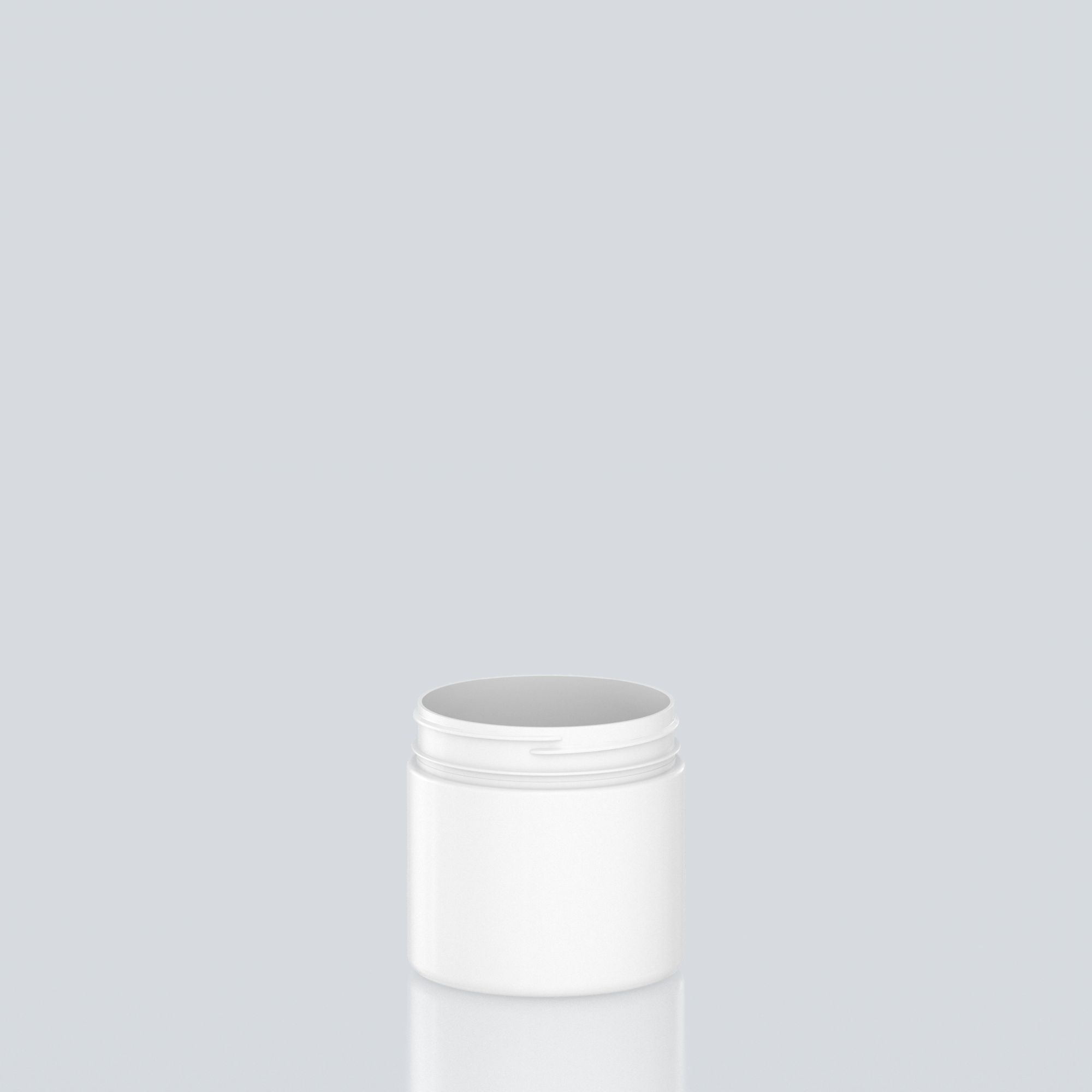 600ml Cylindrical PET Jar - 100SP400 - White